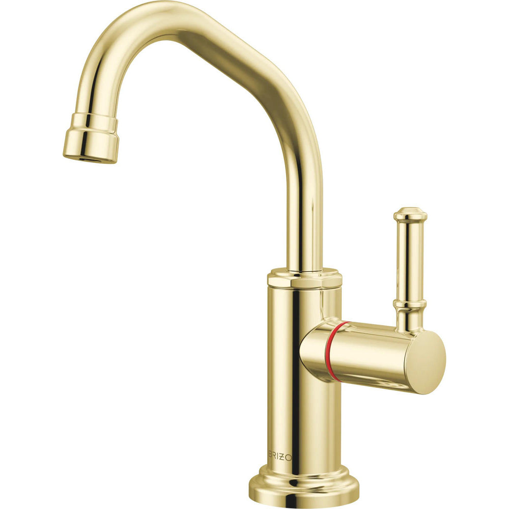 Brizo 61346LF-H-ULB - Instant Hot Faucet With Angled Spout And Coin Edge Lever Handle