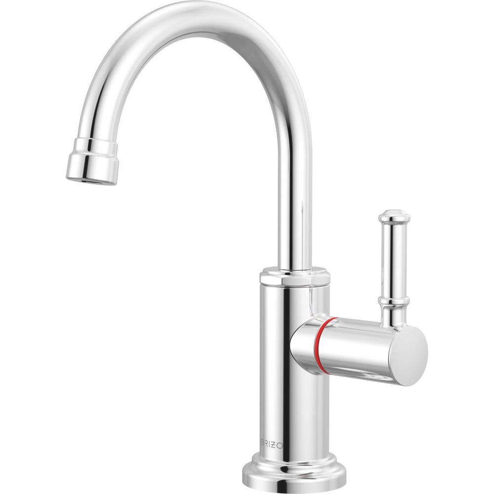 Brizo 61347LF-H-PC - Instant Hot Faucet With Arc Spout And Coin Edge Lever Handle