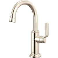 Brizo 61348LF-C-PN - Beverage Faucet With Arc Spout And Industrial Lever Handle