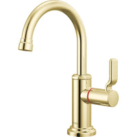 Brizo 61348LF-H-ULB - Instant Hot Faucet With Arc Spout And Industrial Lever Handle
