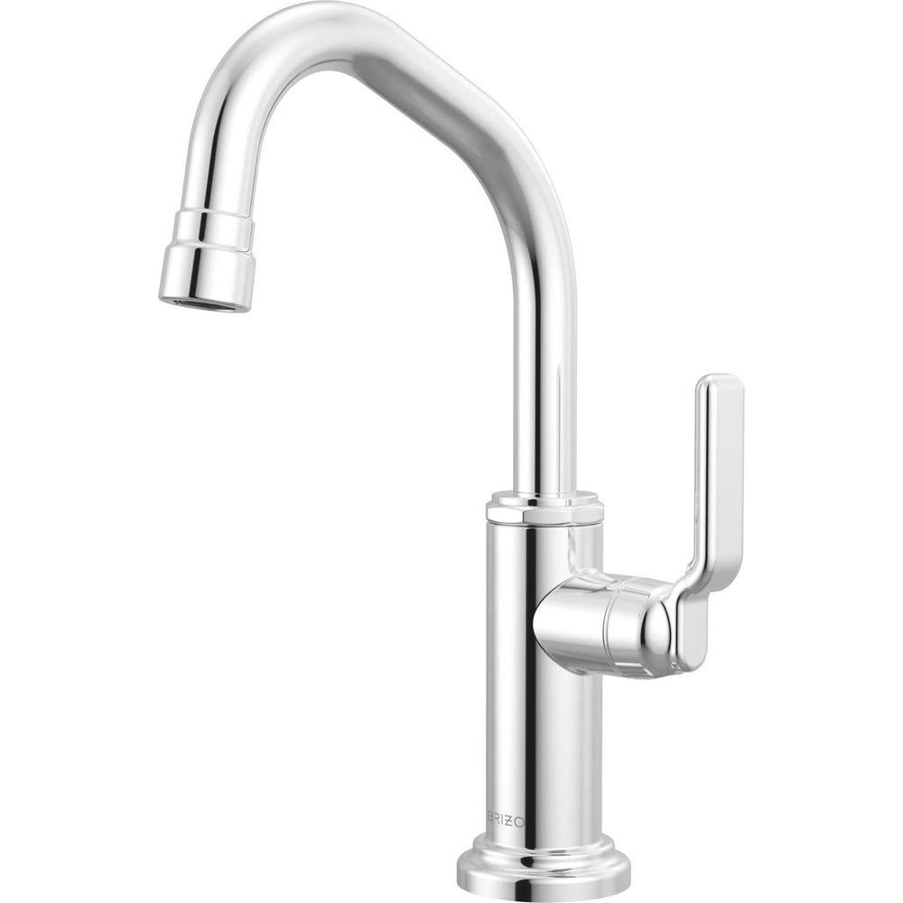 Brizo 61349LF-C-PC - Beverage Faucet With Angled Spout With Industrial Lever Handle