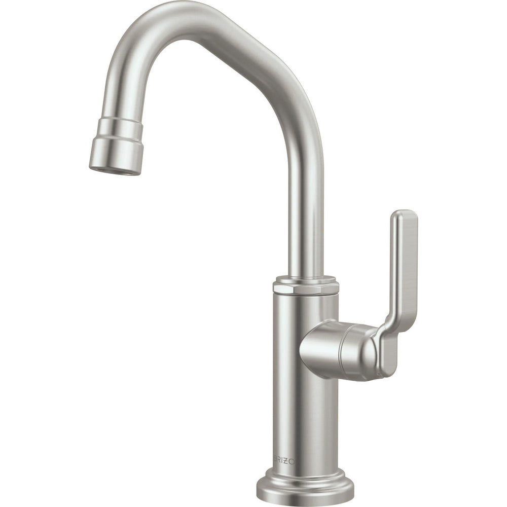 Brizo 61349LF-C-SS - Beverage Faucet With Angled Spout With Industrial Lever Handle