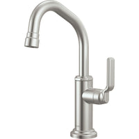 Brizo 61349LF-C-SS - Beverage Faucet With Angled Spout With Industrial Lever Handle