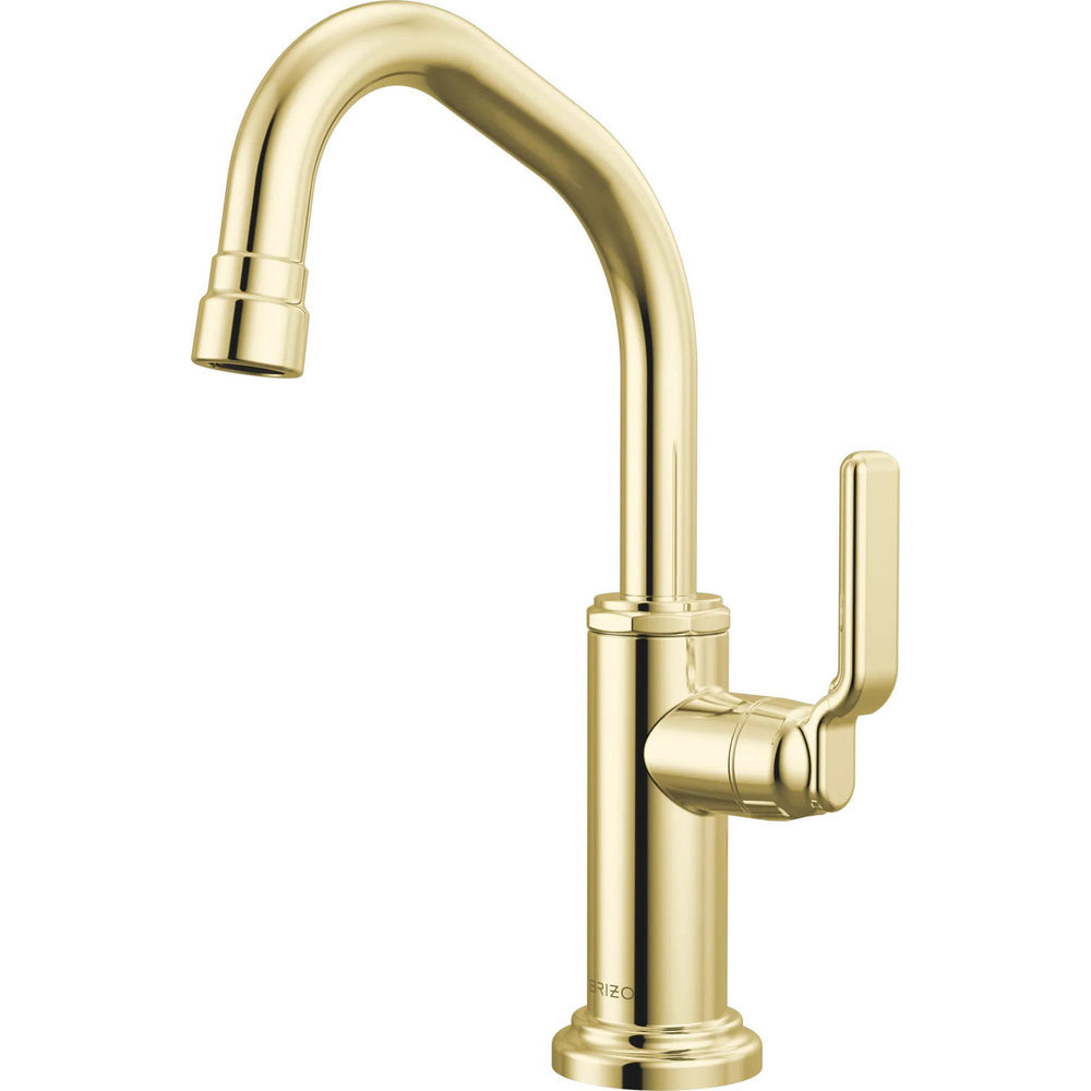 Brizo 61349LF-C-ULB - Beverage Faucet With Angled Spout With Industrial Lever Handle
