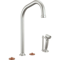 Brizo 621449LF-SSLHP - Widespread Faucet With Angled Spout And Side Spray - Less Handles