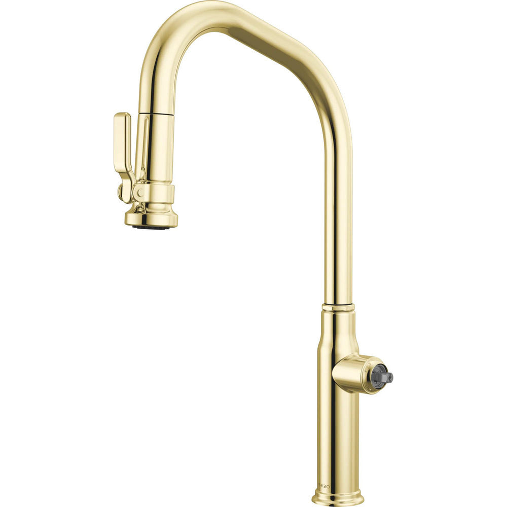 Brizo 63049LF-ULBLHP - Pull-Down Faucet With Angled Spout - Less Handle
