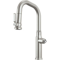 Brizo 63949LF-SSLHP - Pull-Down Prep Faucet With Angled Spout - Less Handle