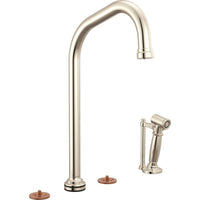 Brizo 641449LF-PNLHP - Smarttouch® Widespread Faucet With Angled Spout And Side Spray - Less Handles