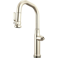 Brizo 64949LF-PNLHP - Smarttouch® Pull-Down Prep Faucet With Angled Spout - Less Handle