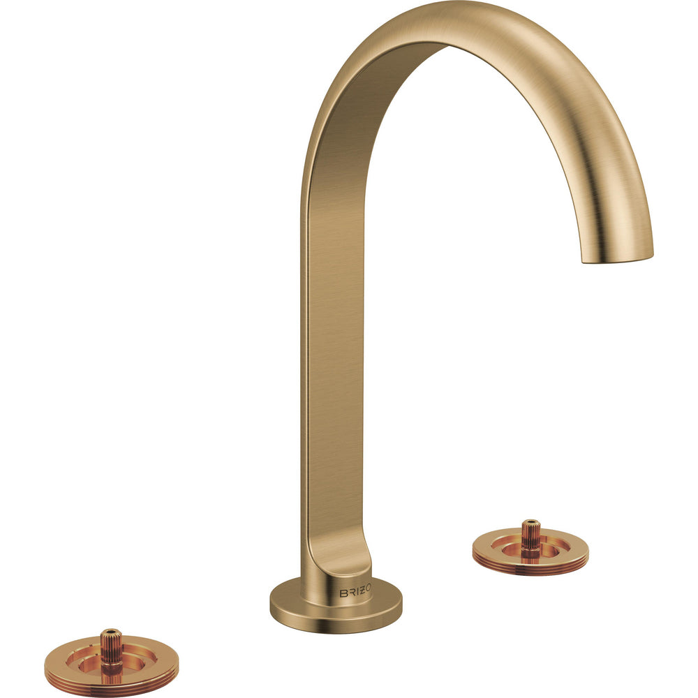 Brizo 653110LF-GLLHP - Widespread Lavatory Faucet With Arc Spout - Less Handles