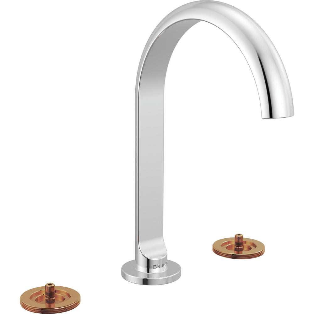 Brizo 653110LF-PCLHP - Widespread Lavatory Faucet With Arc Spout - Less Handles