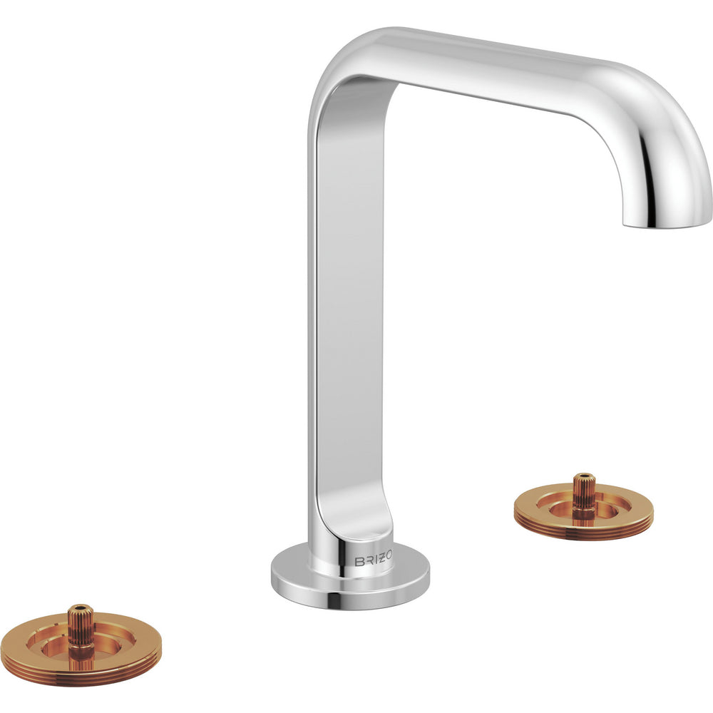 Brizo 653111LF-PCLHP - Widespread Lavatory Faucet With Square Spout - Less Handles