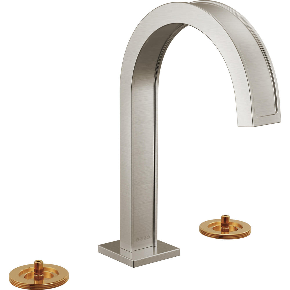 Brizo 65399LF-NKLHP - Widespread Lavatory Faucet With Arc Spout - Less Handles