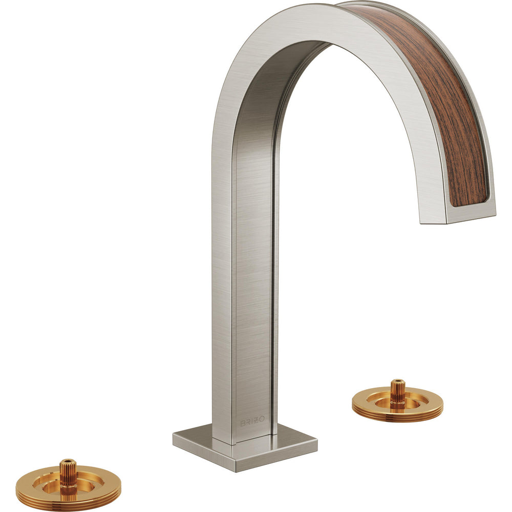 Brizo 65399LF-NKTKLHP - Widespread Lavatory Faucet With Arc Spout - Less Handles