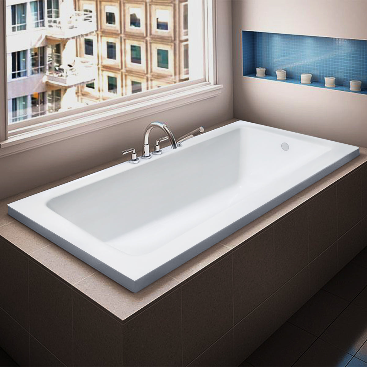 Venco MAR6036DI - Marbella 60 X 36 Drop-In Soaker Tub