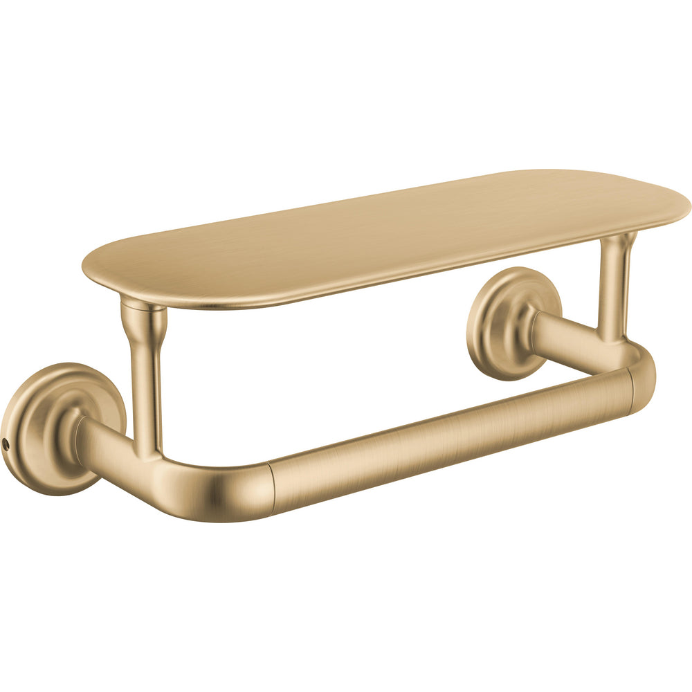 Delta 74508-CZ - 8" Towel Bar With Shelf