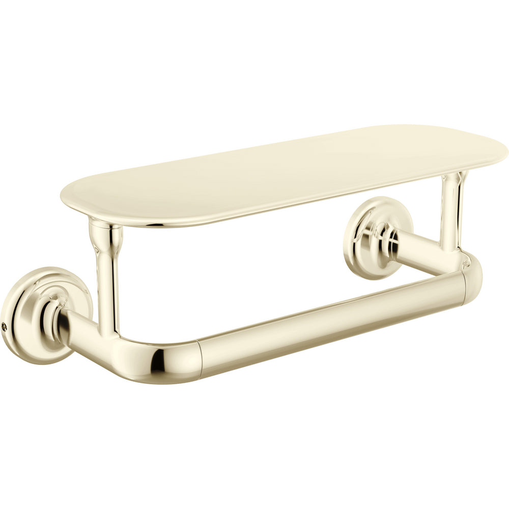 Delta 74508-PN - 8" Towel Bar With Shelf