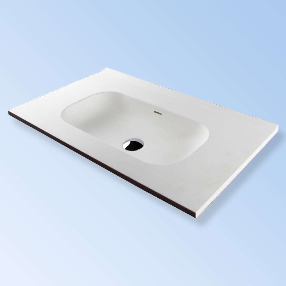 Lacava - Vanity Top Solid Surface Sink With Overflow. W: 31-3/4", D: 18-1/8", H: 5-1/2"