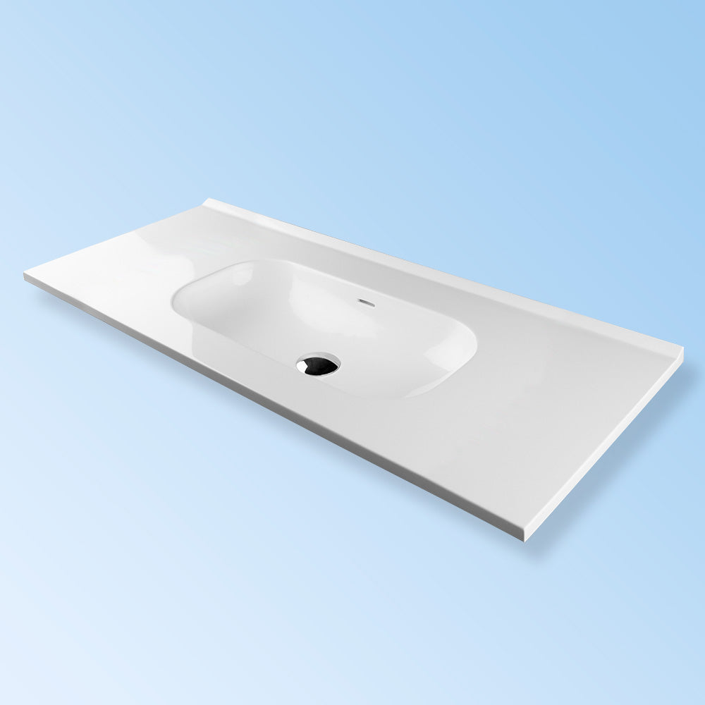 Lacava - Vanity Top Solid Surface Sink With Overflow W: 48" D: 18" H: 5 1/2"