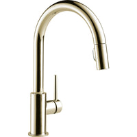 Delta 9159-PNLS-DST - Trinsic-Pulldown Kitchen Faucet Limited Swivel