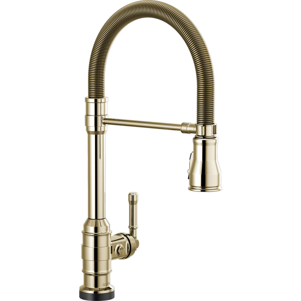 Delta 9690TL-PN-DST - Broderick-Pulldown Spring Kitchen Faucet W/ Touchless