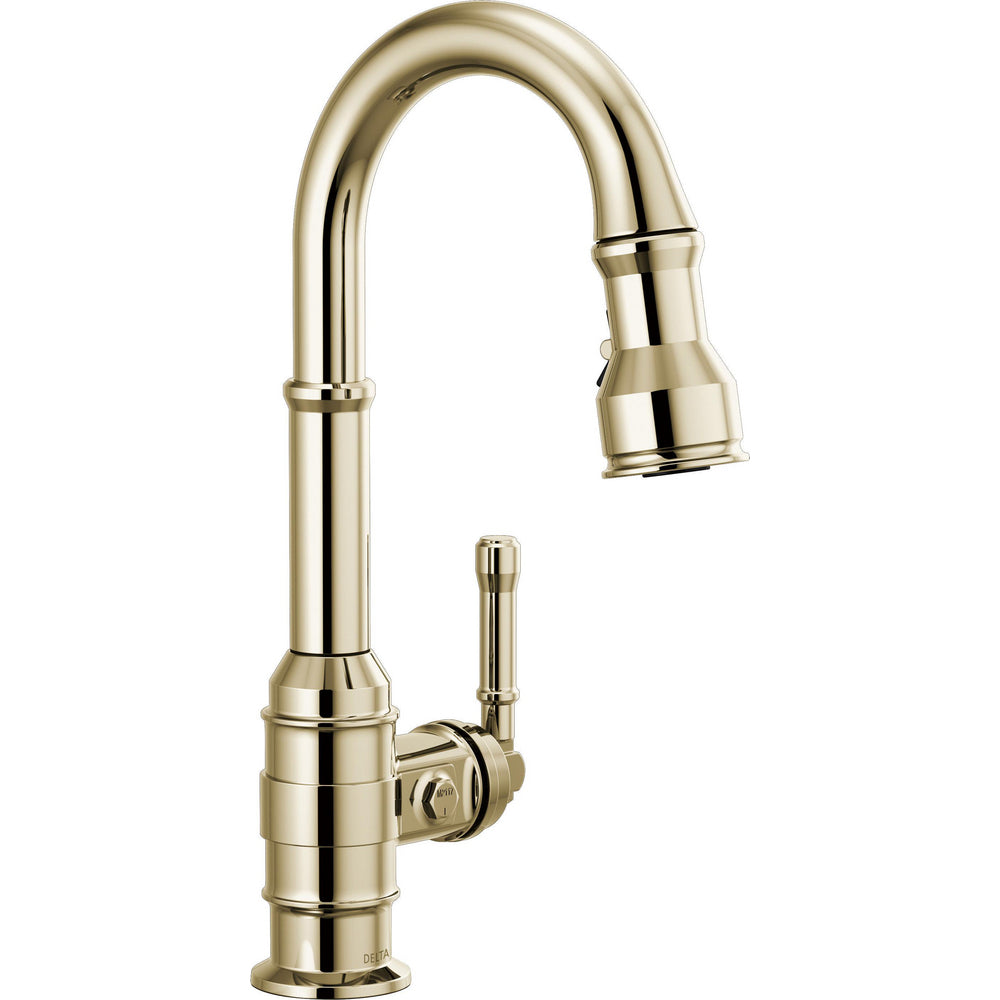 Delta 9990-PN-DST - Broderick-Bar/Prep Pulldown Faucet