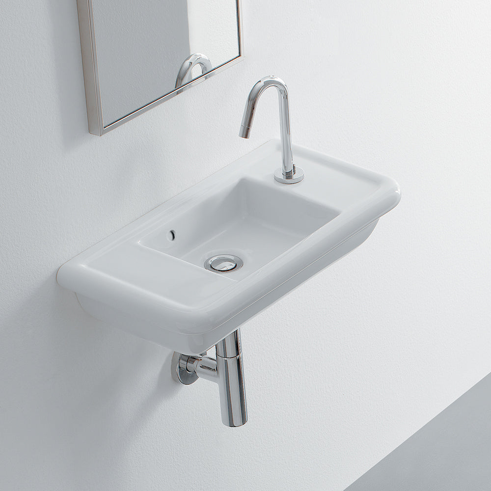 Lacava AL026-01-001 - Wall-Mount Porcelain Sink With An Overflow W: 22" D: 11" H: 6"
