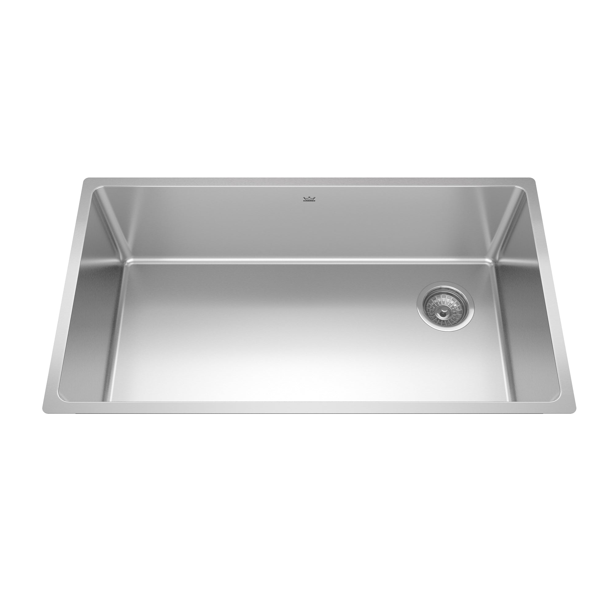 Kindred BSU1832-9OW- Brookmore 32.5-in LR x 18.2-in FB Undermount Single Bowl Stainless Steel Kitchen Sink