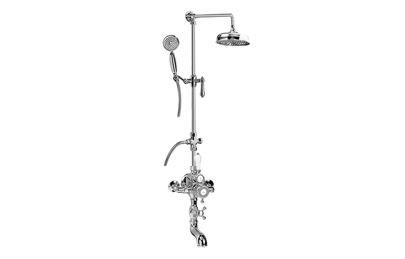 Graff CD4.12-LM34S-AU - Exposed Thermostatic Tub And Shower System - W/Metal Handshower Handle