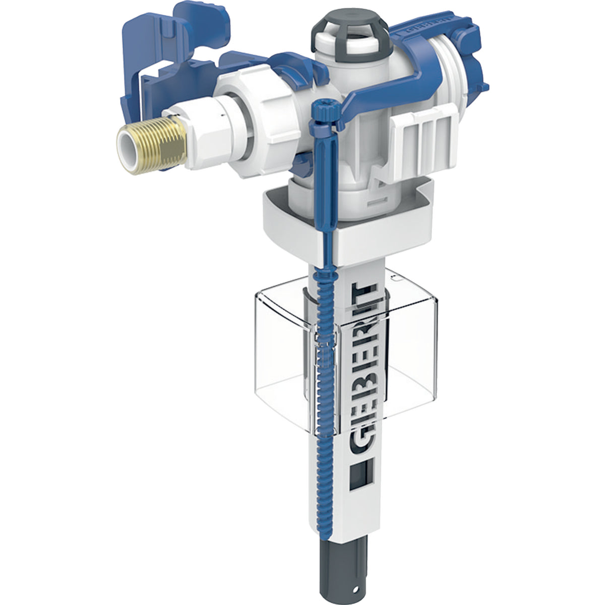 Geberit 241.469.00.5 - Geberit Type 383 Fill Valve, Lateral Water Supply Connection, 3/8", Nipple Made Of Brass