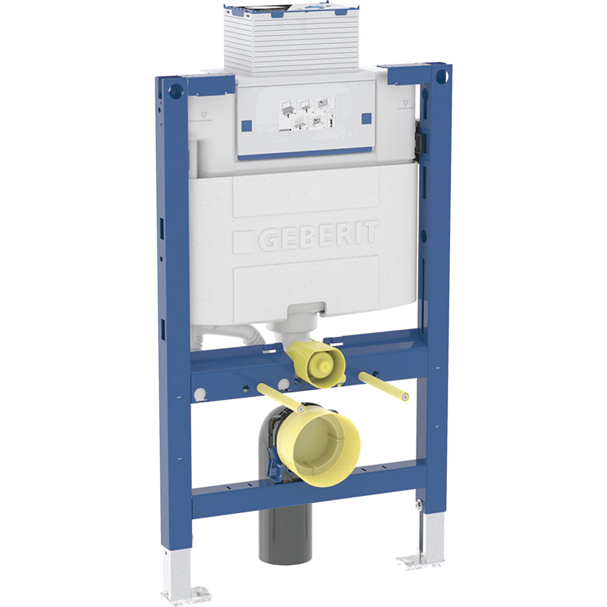 Geberit 111.018.00.2 - Geberit Duofix Element For Wall-Hung Wc, 82 Cm, With Omega Concealed Cistern 12 Cm, 4.8 / 3 Litres