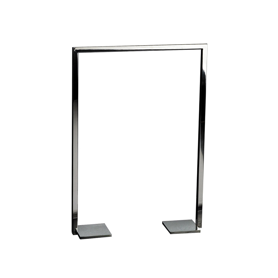 Lacava - Floor-Mount Towel Stand Made Of Stainless Steel, Fixing Floor Kit Included. 19 3/4"W, 4"D, 27 1/2"H