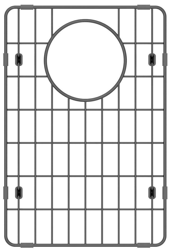 Zomodo DGC279-BP - Ss Bottom Grid - Black Pearl For Cac279-Bk, Cac457D3-Bk