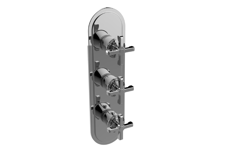 Graff G-8187-C20E0-UBB-T - Traditional M-Series Valve Trim With Three Handles