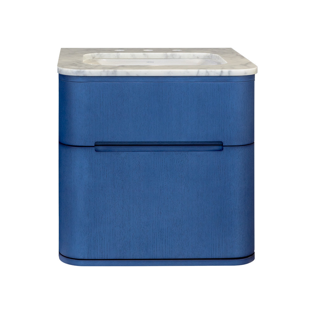 Lacava - Wall-Mount Under Counter Vanity With A Routed Finger Pull Drawer. H27 Leg, H271T And H270 Bathroom Sink Are All Sold Separately. W: 23 1/2", D:21 3/4", H: 22 1/4"