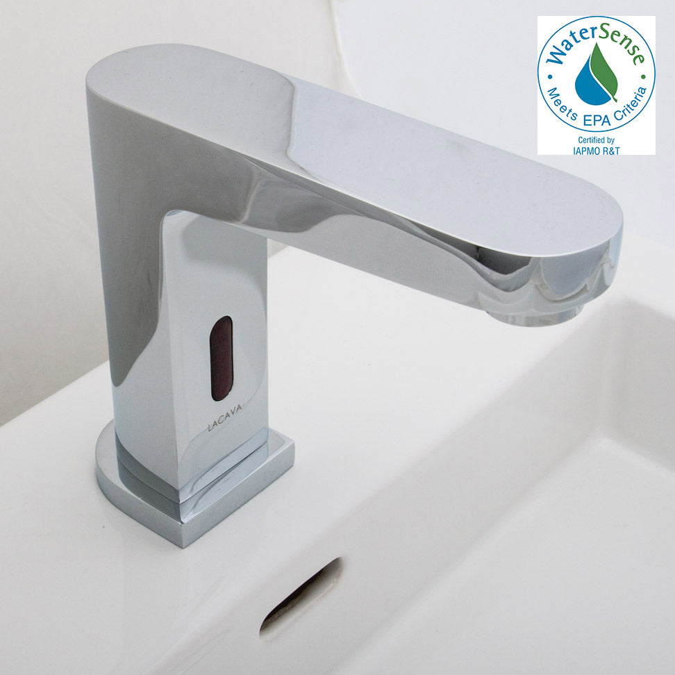 Lacava - Electronic Bathroom Sink Faucet For Cold Or Premixed Water. Recommended Mixing Valves Sold Separately: Ex20A Or Ex25A. Spout: 4 3/4", H:5 1/2".