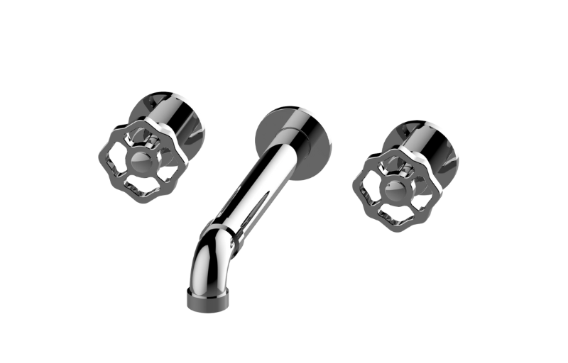 Graff G-11379-C18B-AU-T - Vintage Three-Hole Wall-Mounted Tub Filler With 9-3/16" Spout