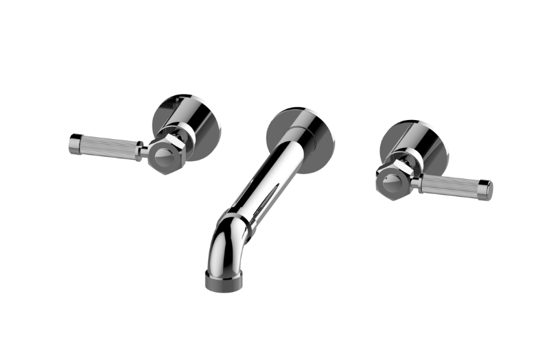 Graff G-11379-LM56B-AU-T - Vintage Three-Hole Wall-Mounted Tub Filler With 9-3/16" Spout