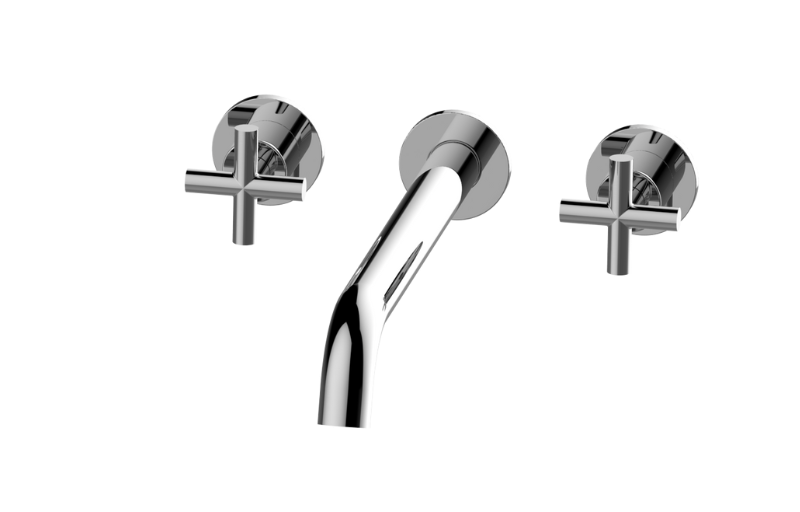Graff G-11472-C17B-AU-T - Me Three-Hole Wall-Mounted Tub Filler With 12" Spout