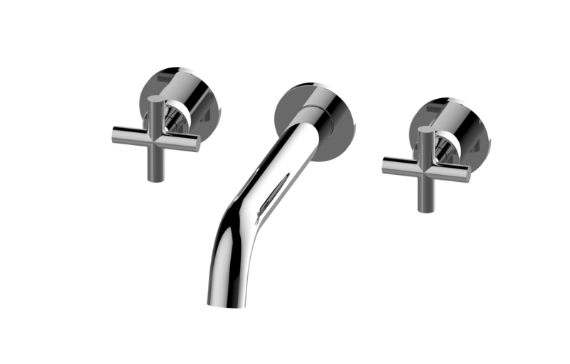 Graff G-11479-C17B-AU-T - Me Three-Hole Wall-Mounted Tub Filler With 9-3/16" Spout