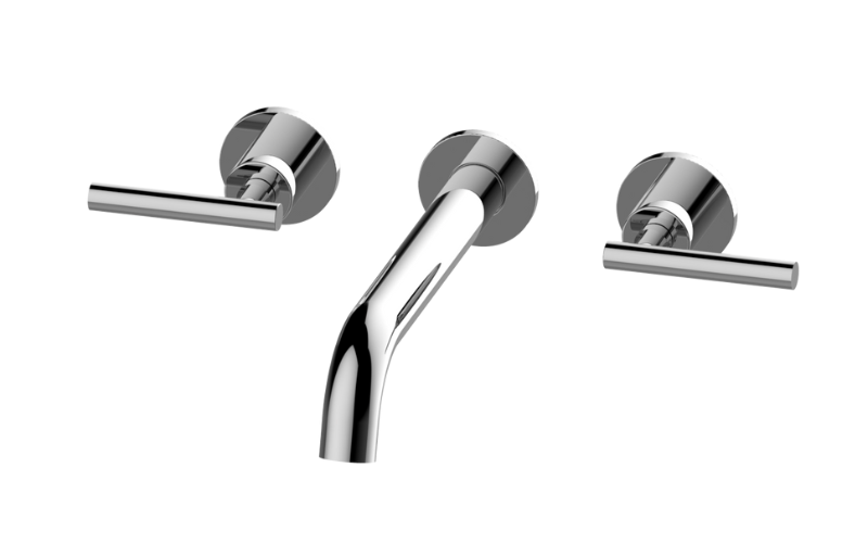 Graff G-11479-LM62W-AU-T - Me Three-Hole Wall-Mounted Tub Filler With 9-3/16" Spout