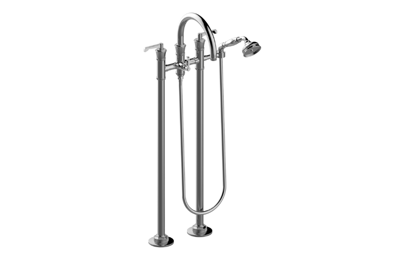 Graff G-11654-R3**-LM60B-CHP-T - Floor-Mounted Tub Filler (Trim)