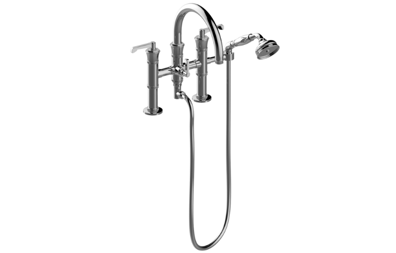 Graff G-11658-R3**-LM60B-CHB - Deck-Mounted Tub Filler