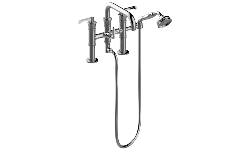 Graff G-11659-R3**-LM60B-CHB - Deck-Mounted Tub Filler