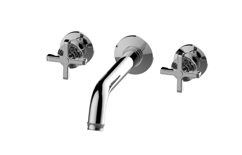 Graff G-11679-R3**-C20B-AU-T - Vignola Three-Hole Wall-Mounted Tub Filler With 9-3/16" Spout