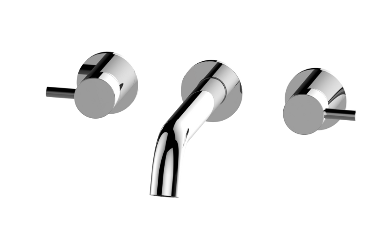 Graff G-11979-LM41B-AU-T - Me Three-Hole Wall-Mounted Tub Filler With 9-3/16" Spout