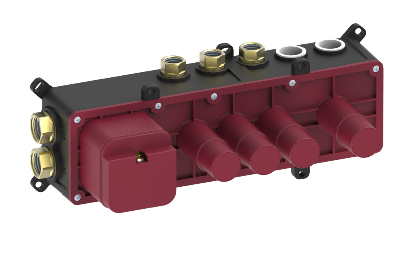 Graff G-18003A - Thermostatic 3-Button Broad Knob Rough Valve