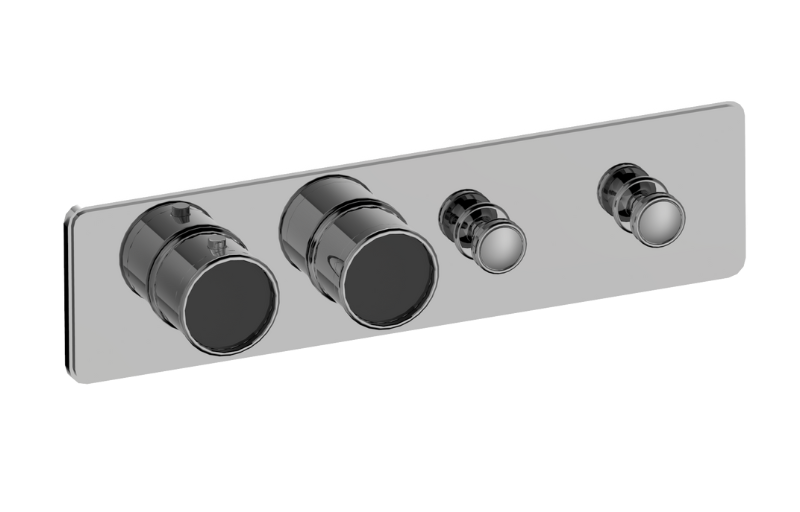 Graff G-18012HBP-AU-T - Traditional 2-Button Paired Knob Horizontal Trim