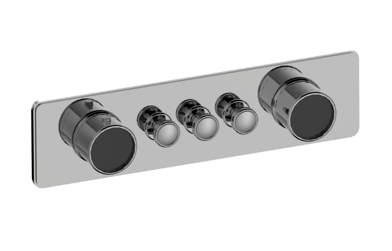 Graff G-18013HAP-AU-T - Traditional 3-Button Split Knob Horizontal Trim