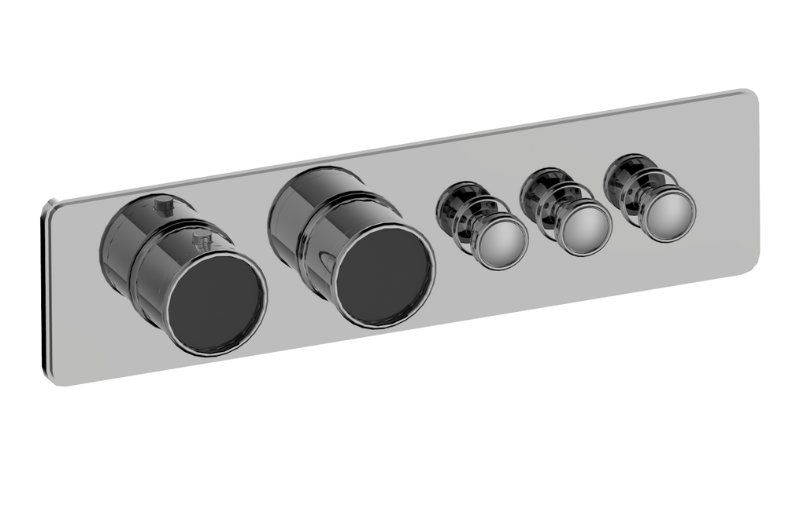 Graff G-18013HBP-AU-T - Traditional 3-Button Paired Knob Horizontal Trim